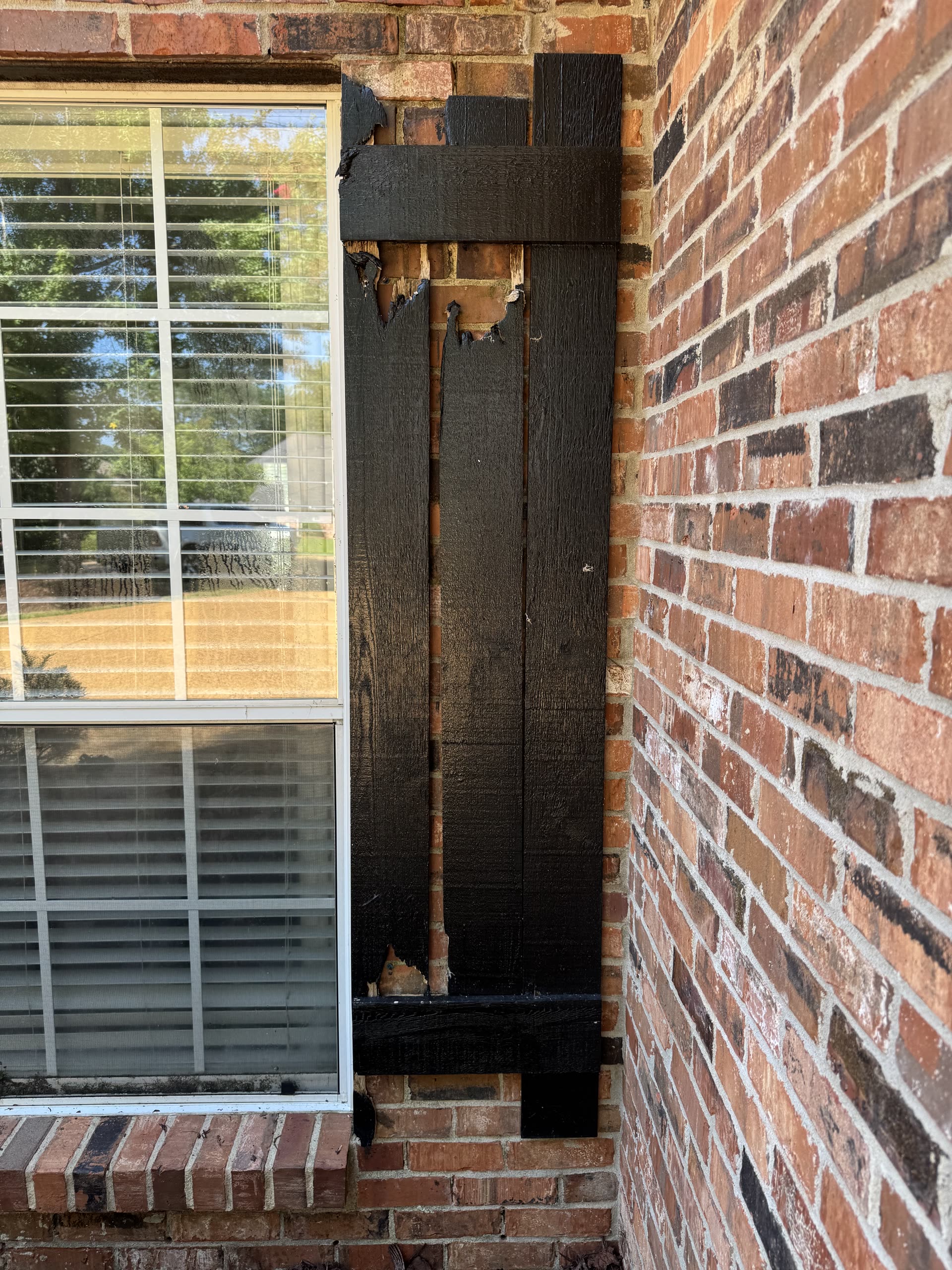 Before painting exterior shutters in Rankin County, Mississippi