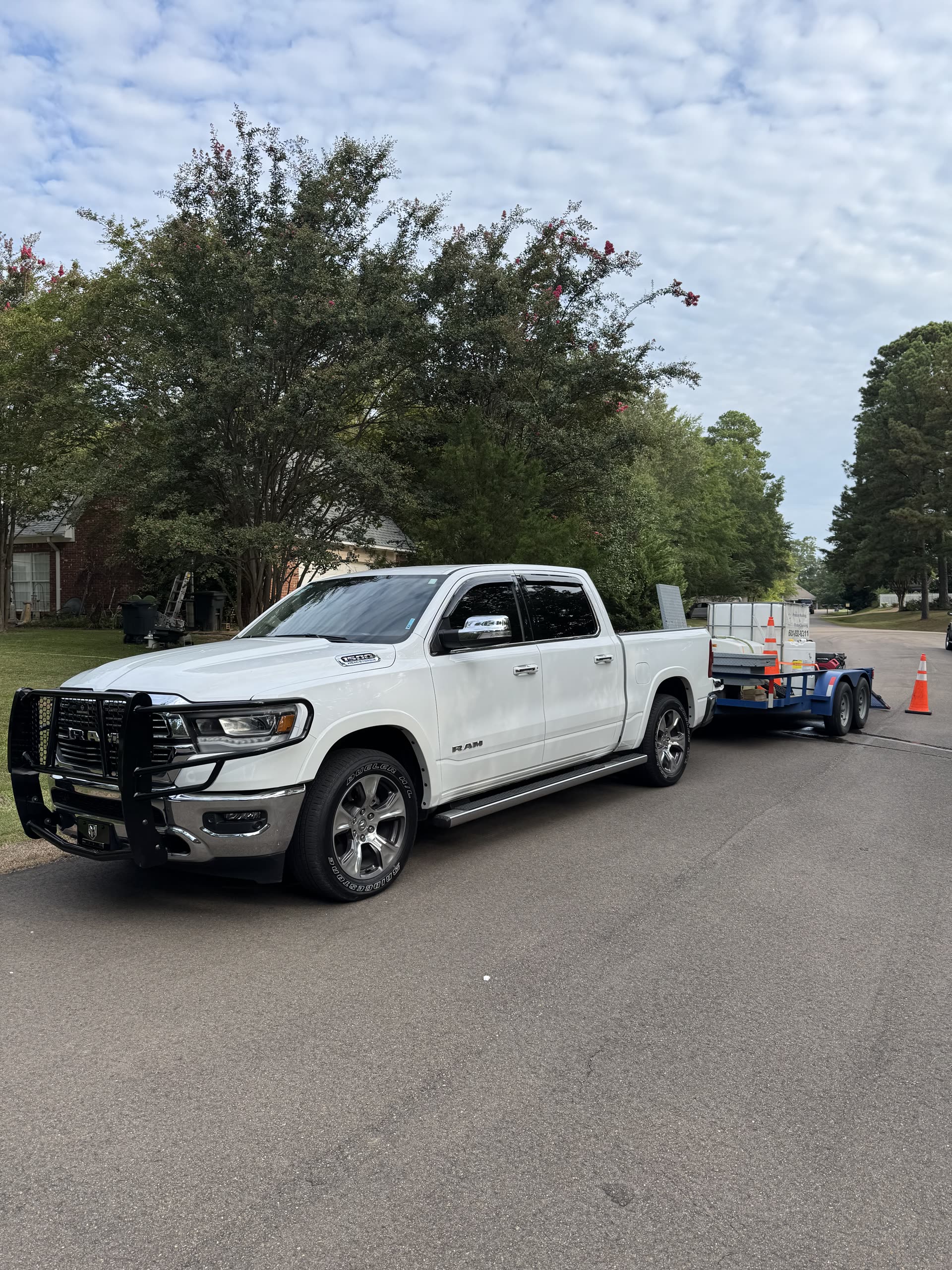 Enhanced Home Care service truck and equipment in Rankin County, Mississippi